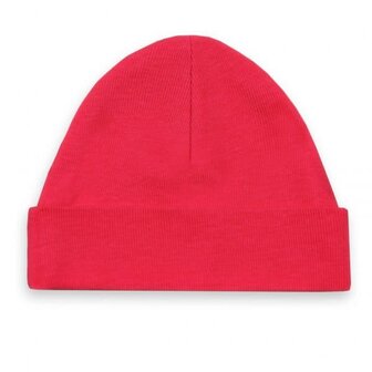 Babymutsje fuchsia roze 62-68
