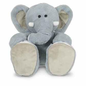 Olifant knuffel 45cm met verwisselbare zooltjes