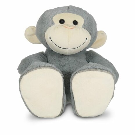 Aap knuffel 45cm met verwisselbare zooltjes