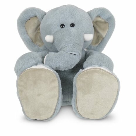 Olifant knuffel 45cm met verwisselbare zooltjes